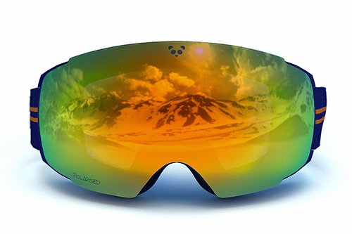 Panda Optics Cobalt Polarised Adult Ski Goggles - Blue