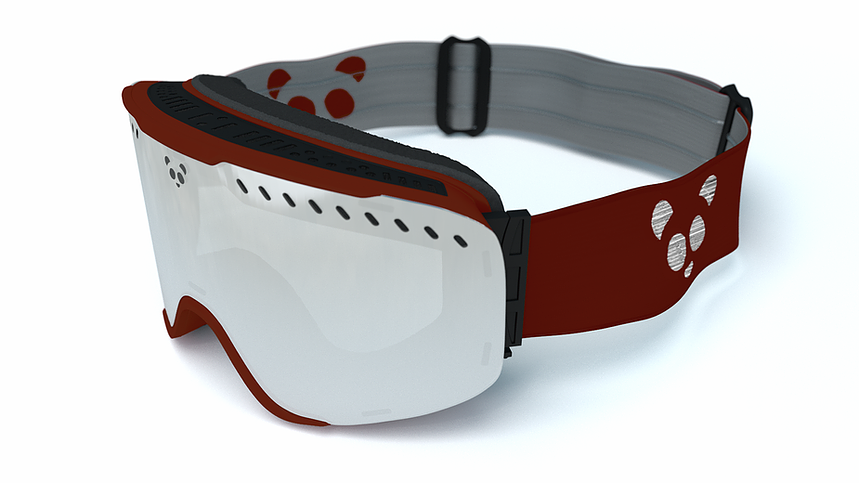 Panda Optics RS1 Polarised Adult Ski Goggles - Red