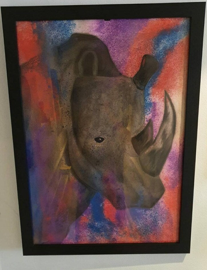 World of Pastels - Bruce the Rhino