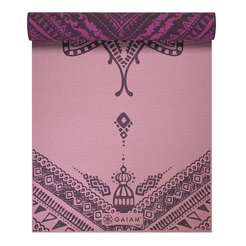Gaiam 6mm Inner Peace Premium Reversible Yoga & Workout Mat- slight scratch to one side