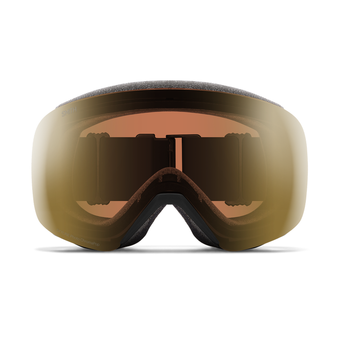 Smith Skyline Ski Goggles - Black + ChromaPop™ Pro Photochromic Gold Mirror Lens