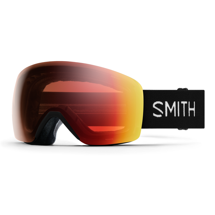 Smith Skyline Ski Goggles - Black + ChromaPop™ Pro Photochromic Red Mirror Lens