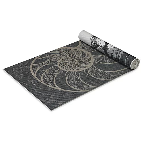 Gaiam 6mm Reversible Spiral Motion Premium Yoga & Workout Mat