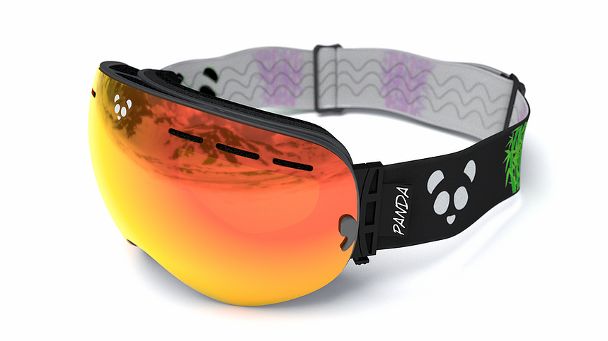 Panda Optics Diablo Polarised Adult Ski Goggles - Black