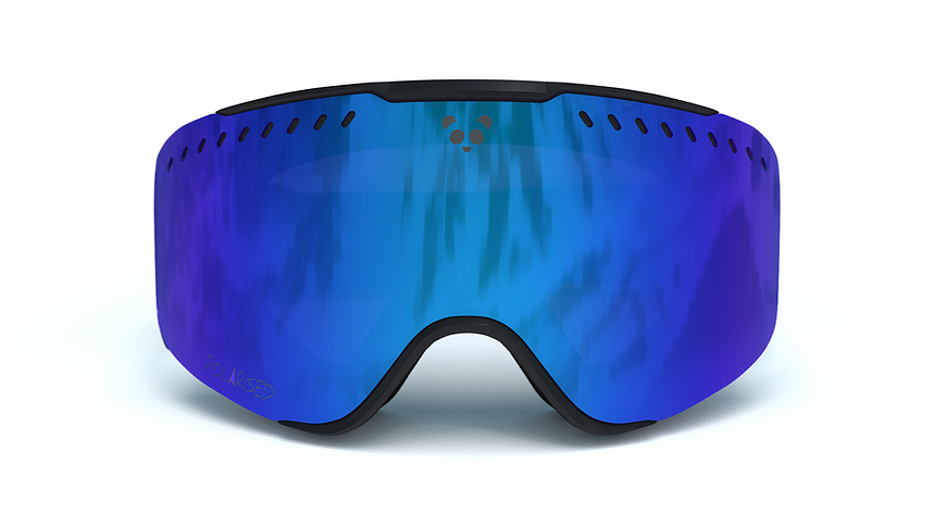 Panda Optics RS1 Polarised Adult Ski Goggles - Black